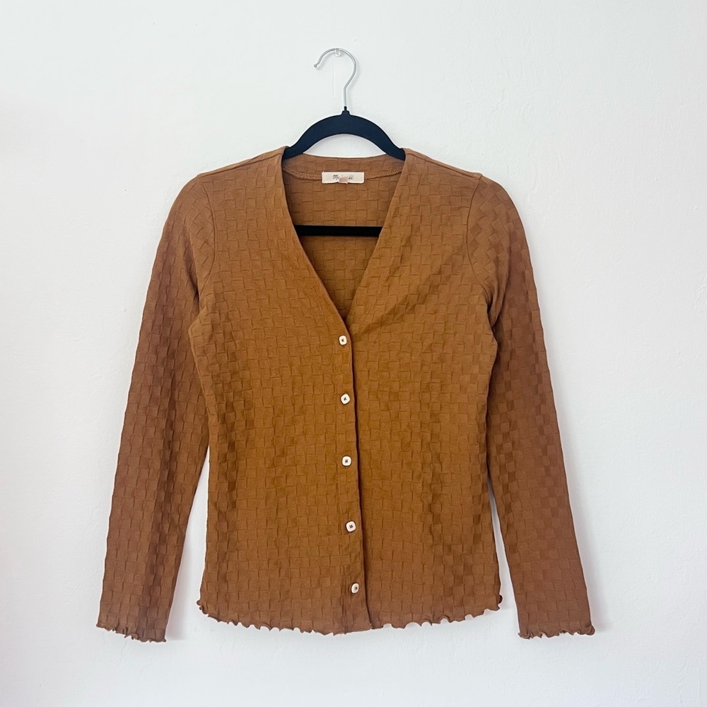 Madewell Woven Textured Cardigan